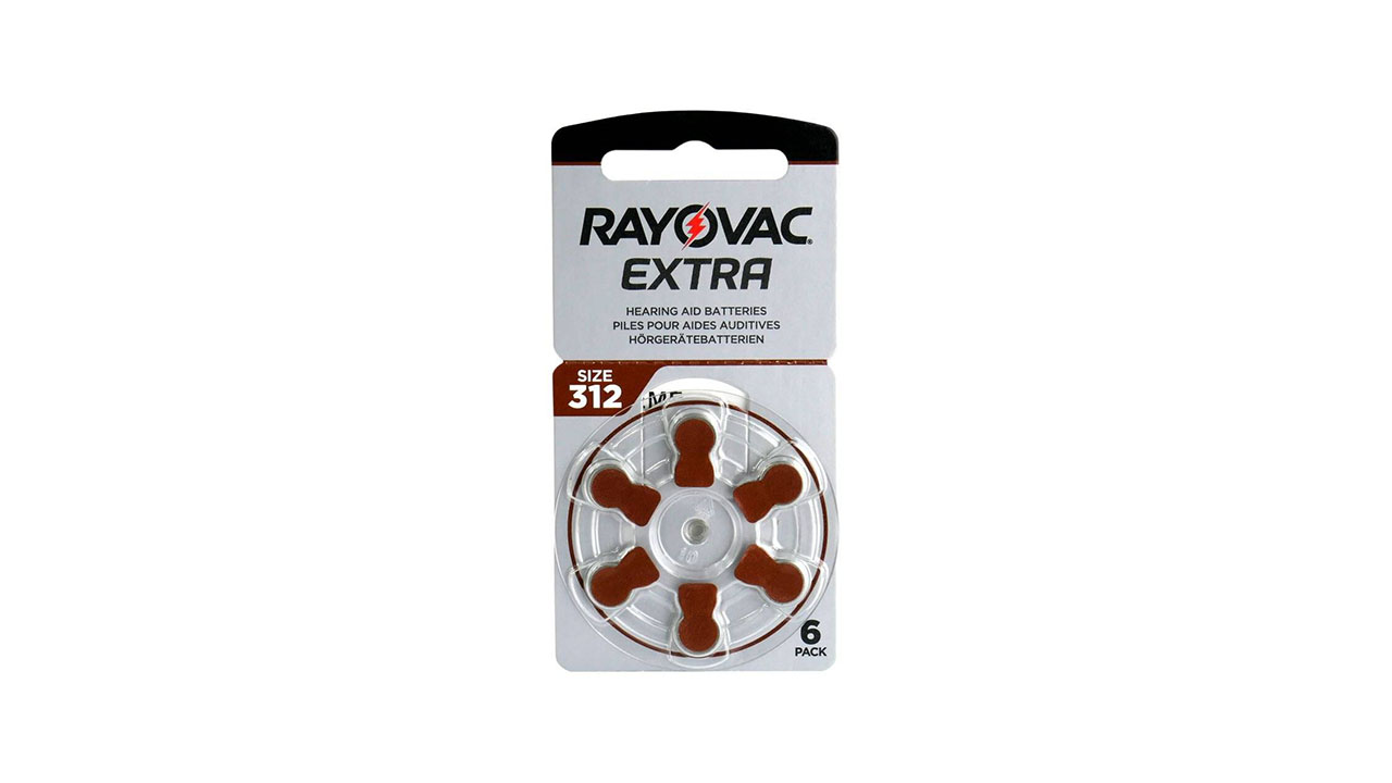 Pack x6 pilas de audífono 312