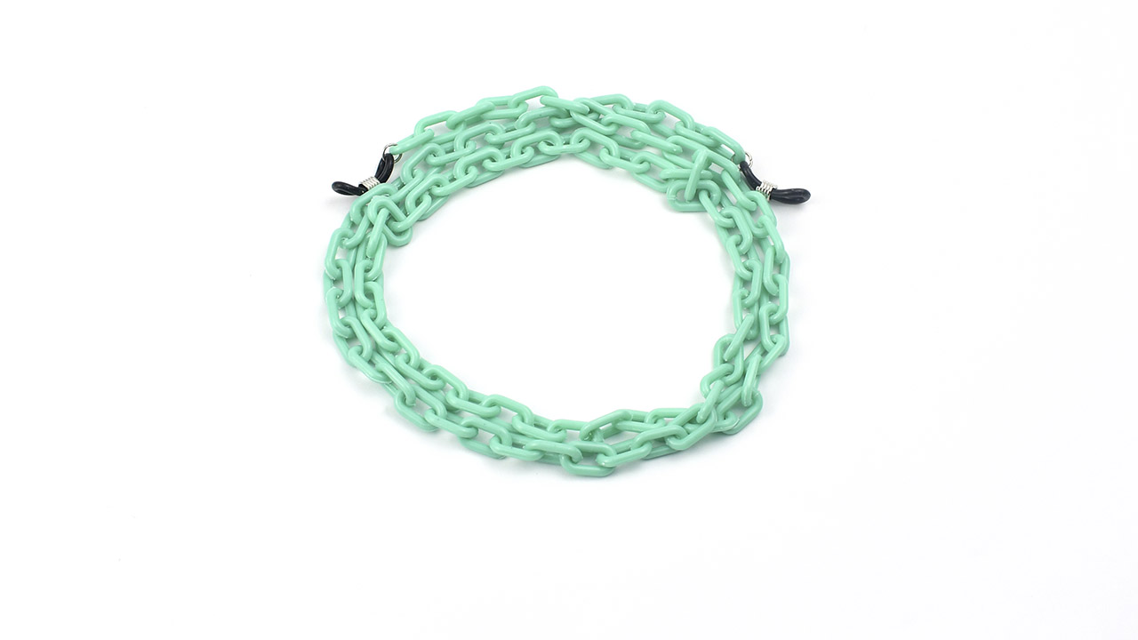 Cadena de acetato fina - verde